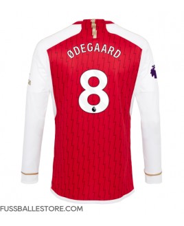 Günstige Arsenal Martin Odegaard #8 Heimtrikot 2023-24 Langarm